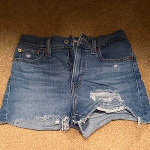 Levi's Classic High Rise Blue Jean Shorts